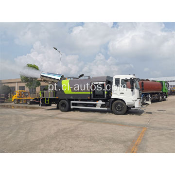 10m3 Novo caminhão de supressão de poeira Dongfeng com grande tanque de água e aspersor de pistola de neblina